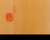 Board craftsman Mr.Miura of Yachimata Gobanten made Japan grown Hon-Kaya Table Go board Ten-masa (Masame) 2.0-sun / 61 mm thick 4-piece composition board Haguruma-mori finish lines No.75012