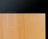 Board craftsman Mr.Miura of Yachimata Gobanten made Japan grown Hon-Kaya Table Go board Ten-masa (Masame) 2.0-sun / 61 mm thick 4-piece composition board Haguruma-mori finish lines No.75012