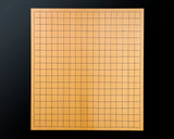 Board craftsman Mr.Miura of Yachimata Gobanten made Japan grown Hon-Kaya Table Go board Ten-masa (Masame) 2.0-sun / 61 mm thick 4-piece composition board Haguruma-mori finish lines No.75013