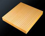 Board craftsman Mr.Miura of Yachimata Gobanten made Japan grown Hon-Kaya Table Go board Ten-masa (Masame) 1.9-sun / 60 mm thick 5-piece composition board Haguruma-mori finish lines No.75014