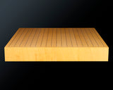 Board craftsman Mr.Miura of Yachimata Gobanten made Japan grown Hon-Kaya Table Go board Ten-masa (Masame) 1.9-sun / 60 mm thick 5-piece composition board Haguruma-mori finish lines No.75014