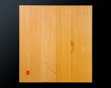 Board craftsman Mr.Miura of Yachimata Gobanten made Japan grown Hon-Kaya Table Go board Ten-masa (Masame) 1.9-sun / 60 mm thick 5-piece composition board Haguruma-mori finish lines No.75014