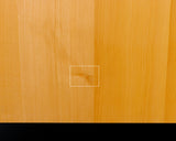 Board craftsman Mr.Miura of Yachimata Gobanten made Japan grown Hon-Kaya Table Go board Ten-masa (Masame) 1.9-sun / 60 mm thick 5-piece composition board Haguruma-mori finish lines No.75014