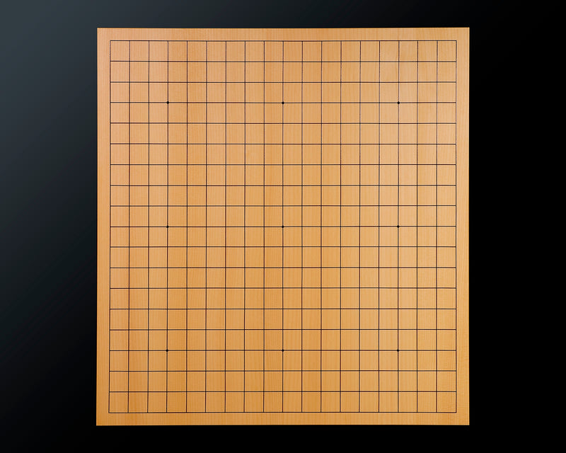 Board craftsman Mr.Miura of Yachimata Gobanten made Japan grown Hon-Kaya Table Go board Ten-masa (Masame) 2.0-sun / 61 mm thick 4-piece composition board Haguruma-mori finish lines >*Off-spec No.75015