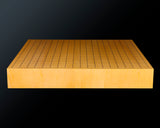 Board craftsman Mr.Miura of Yachimata Gobanten made Japan grown Hon-Kaya Table Go board Ten-masa (Masame) 1.9-sun / 59 mm thick 4-piece composition board Haguruma-mori finish lines No.75016