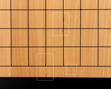 日向榧卓上碁盤 柾目 1.9寸 2枚接ぎ No.76685