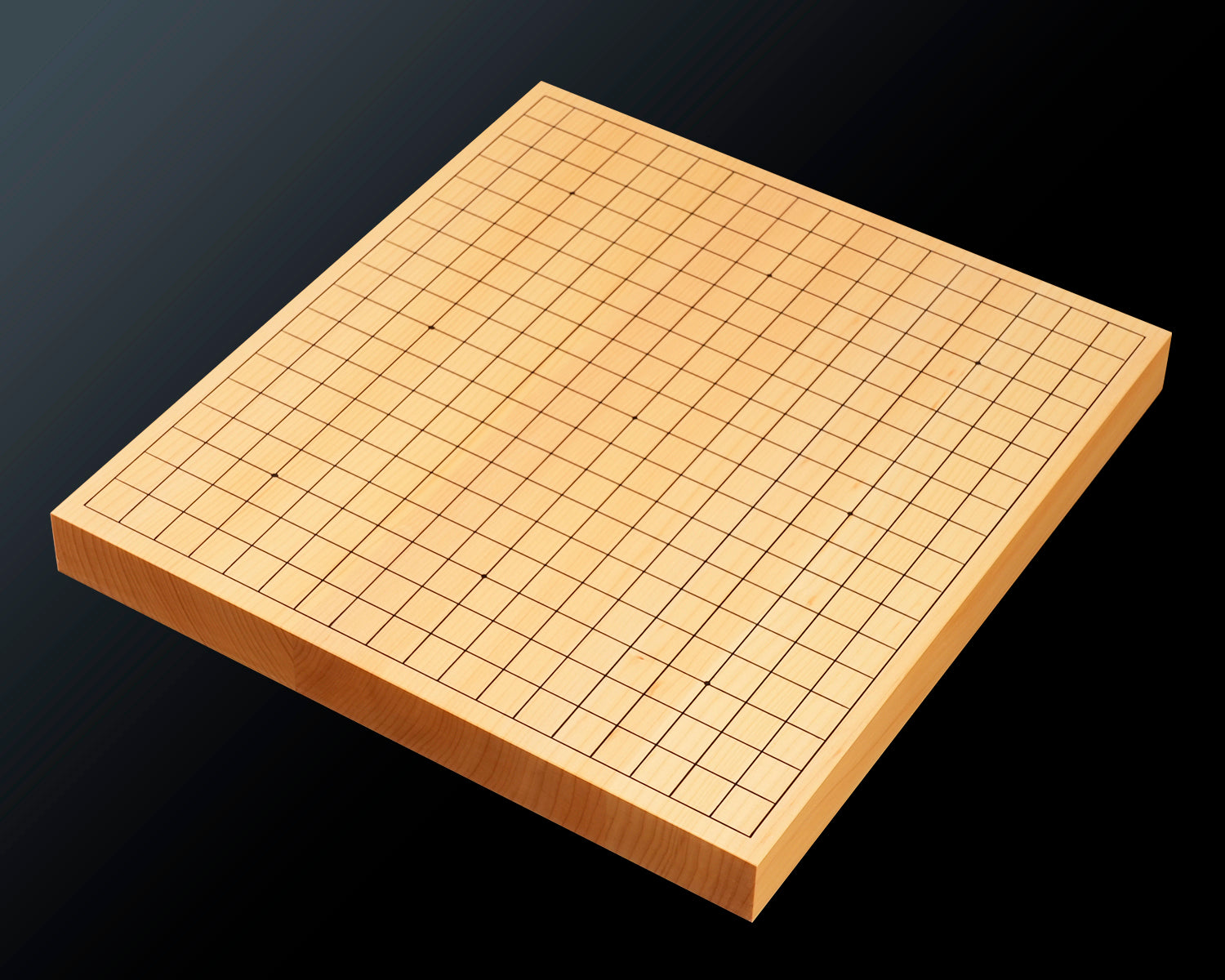 Hyuga Kaya miniature table Go board for 15mm diameter Go stones (3-pie ...