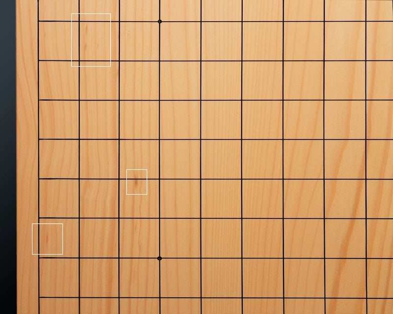 Hyuga-kaya Table Go Board Masame 1.9-Sun (about 60mm thick) 6-piece composition board No.76928
