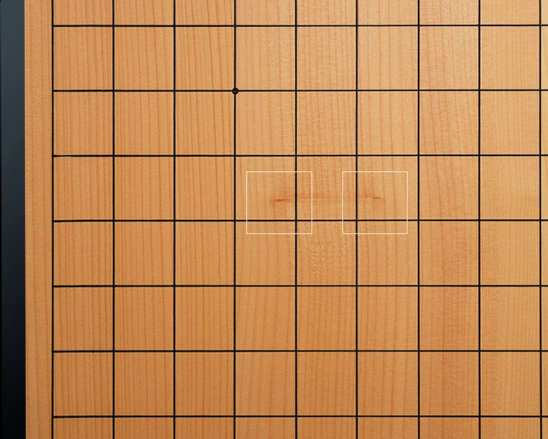 Hyuga-kaya Table Go Board Masame 1.9-Sun (about 60mm thick) 5-piece composition board No.76929 *Off-spec