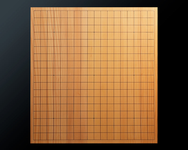 日向榧卓上碁盤 柾目 1.9寸 3枚接ぎ No.76931