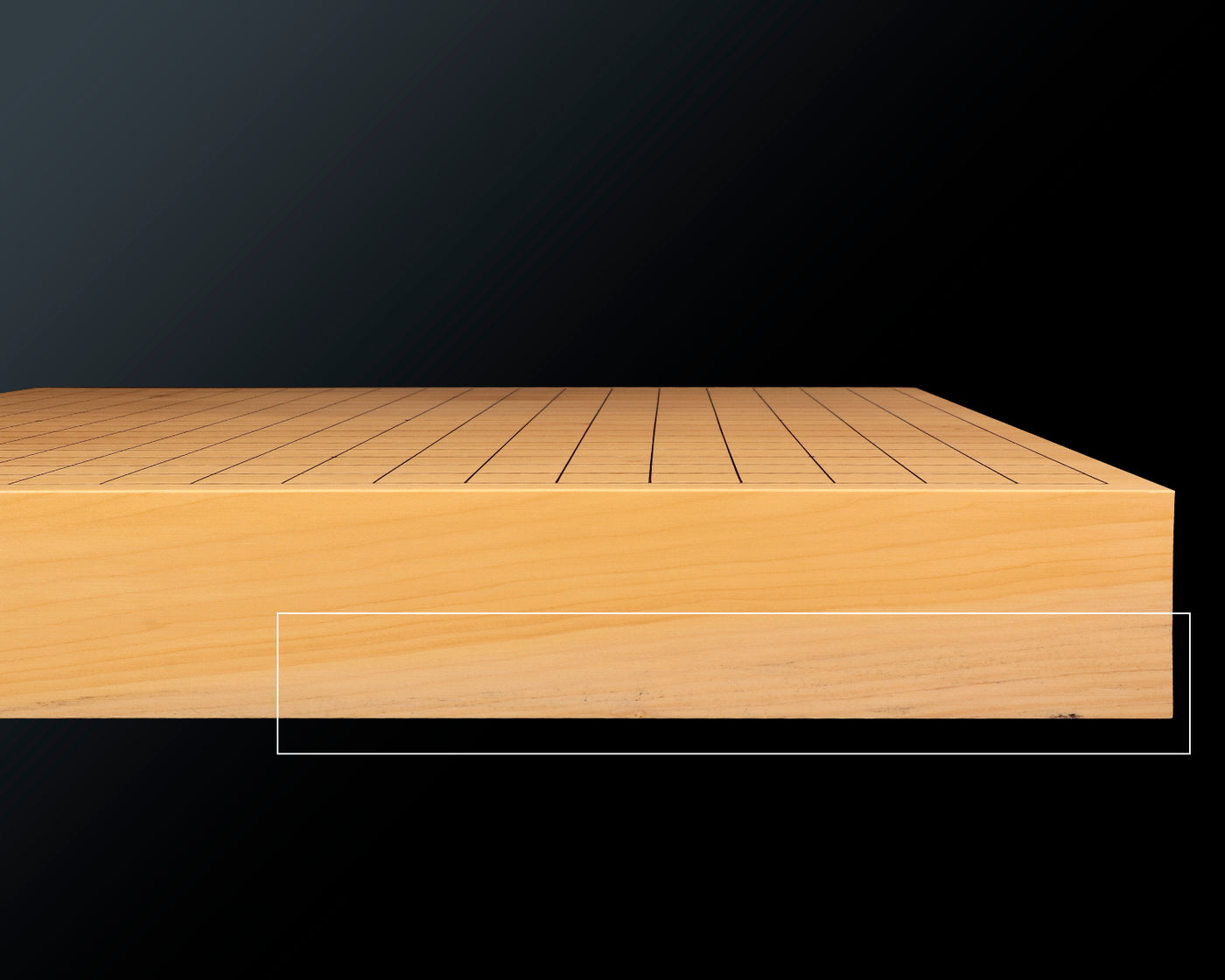 Hyuga-kaya Table Go Board Masame 1.9-Sun (about 59mm thick) 5-piece co –  kurokigoishiten