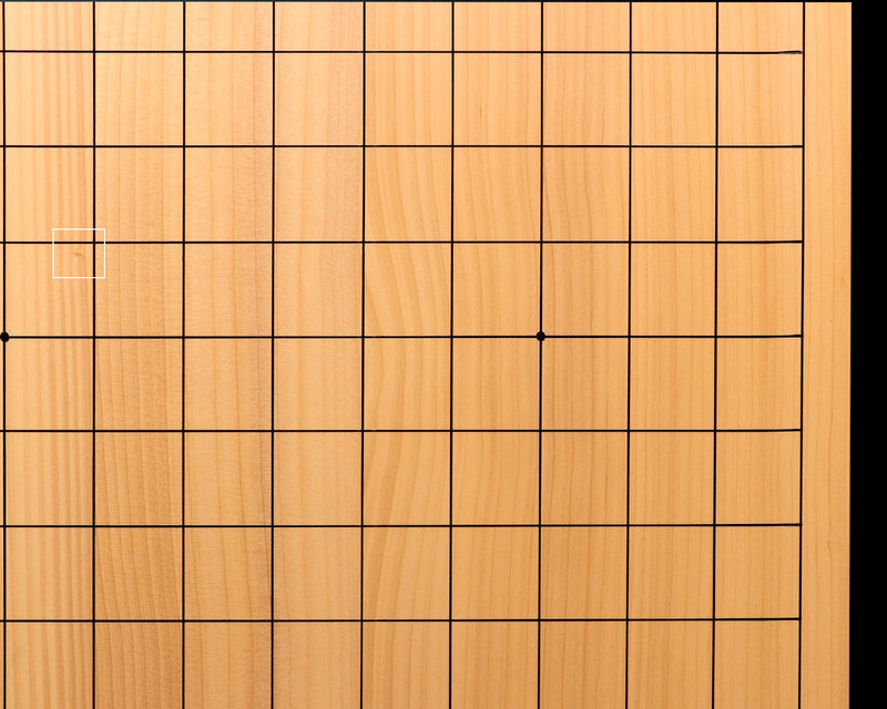 日向榧卓上碁盤 柾目 1.9寸 6枚接ぎ No.76934