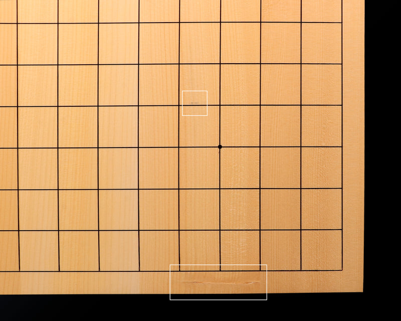 日向榧卓上碁盤 柾目 1.9寸 6枚接ぎ No.76938
