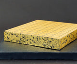 Gold leaf finish Go board, Go Bowls "煌 KIRAMEKI" 9X9 Go Board 3-Piece Go Set 406-GLS-02