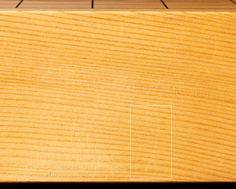 Contemporary Master Go board Craftsman Mr.Kumasu made Yakusugi(Yakushima Cedar) table Go board Ki-ura 1.7-sun(thickness: approx. 52 mm) No.76987F