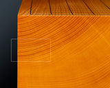 『January 5th "Igo Day" Celebration SALE Part2』512-GB-01 China grown Hon kaya Table Go Board Ten-masa 3.8-Sun (about 117mm thick) 1-piece board No.77010F *Tachimori finish *Off-spec