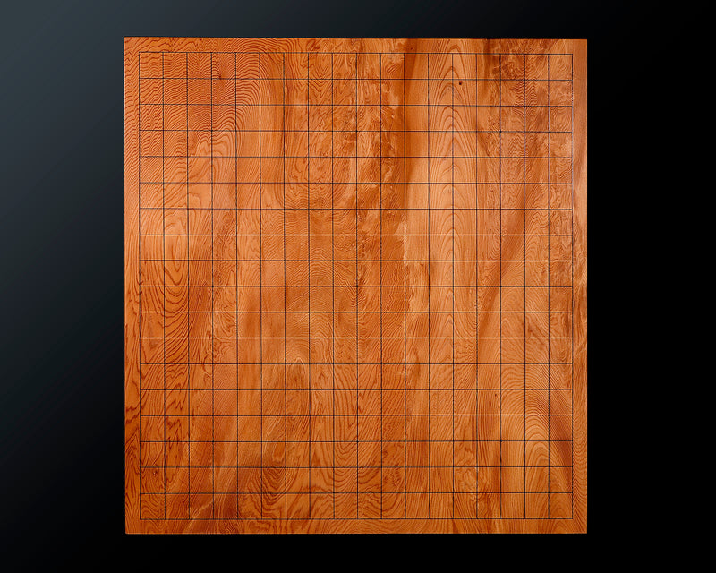 Contemporary Master Go board Craftsman Mr.Kumasu made Yakusugi(Yakushima Cedar) table Go board with figured grain 2.1-Sun(thickness: approx. 64 mm) No.77011F *Off-spec