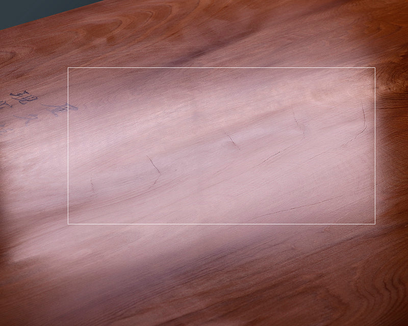 Contemporary Master Go board Craftsman Mr.Kumasu made Yakusugi(Yakushima Cedar) table Go board with figured grain 2.1-Sun(thickness: approx. 64 mm) No.77011F *Off-spec