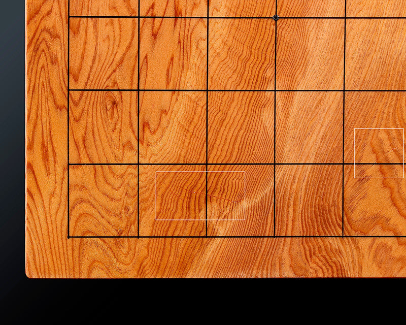 Contemporary Master Go board Craftsman Mr.Kumasu made Yakusugi(Yakushima Cedar) table Go board with figured grain 2.1-Sun(thickness: approx. 64 mm) No.77011F *Off-spec