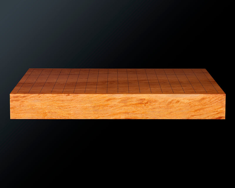 Contemporary Master Go board Craftsman Mr.Kumasu made Yakusugi(Yakushima Cedar) table Go board with figured grain Oily burl 1.8-Sun(thickness: approx. 55 mm) No.77013F *Off-spec
