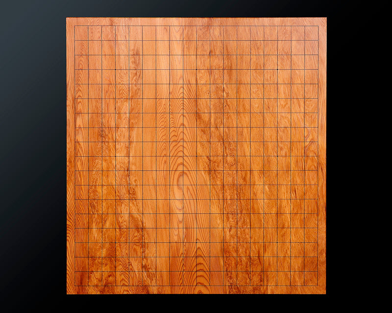 Contemporary Master Go board Craftsman Mr.Kumasu made Yakusugi(Yakushima Cedar) table Go board with figured grain Oily burl 1.8-Sun(thickness: approx. 55 mm) No.77013F *Off-spec