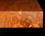 Contemporary Master Go board Craftsman Mr.Kumasu made Yakusugi(Yakushima Cedar) table Go board with figured grain Oily burl 1.8-Sun(thickness: approx. 55 mm) No.77013F *Off-spec