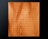 Contemporary Master Go board Craftsman Mr.Kumasu made Yakusugi(Yakushima Cedar) table 15-ro Go board with figured grain 2.0-Sun(thickness: approx. 63 mm) No.77014F