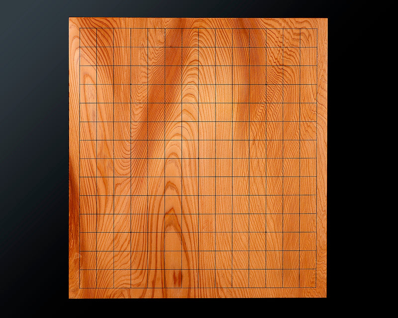 Contemporary Master Go board Craftsman Mr.Kumasu made Yakusugi(Yakushima Cedar) table 15-ro Go board with figured grain 2.0-Sun(thickness: approx. 63 mm) No.77014F