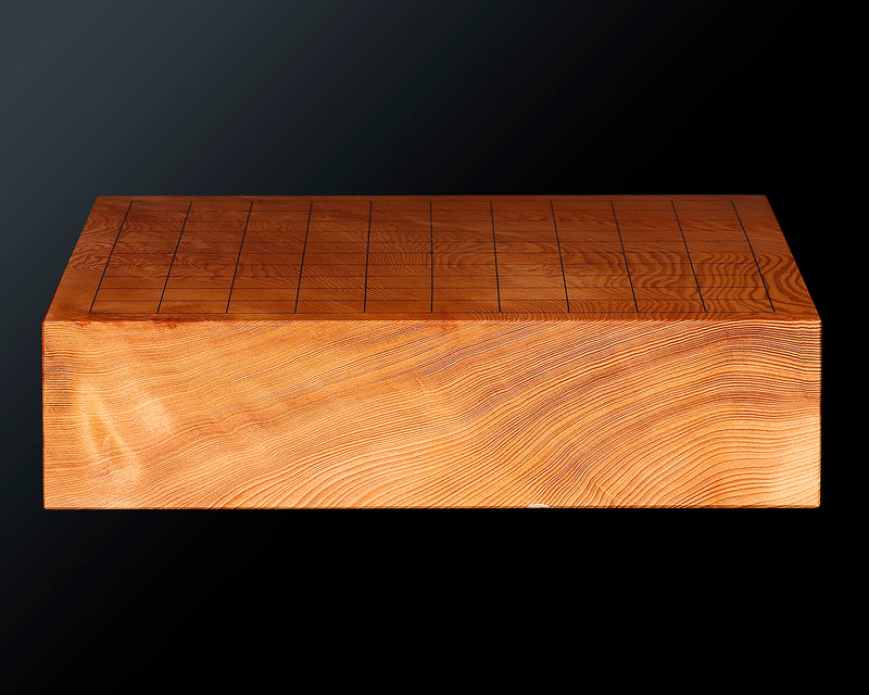 Contemporary Master Go board Craftsman Mr.Kumasu made Yakusugi(Yakushima Cedar) table 11-ro Go board with figured grain 2.0-Sun(thickness: approx. 61 mm) No.77015F *Off-spec
