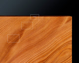 Contemporary Master Go board Craftsman Mr.Kumasu made Yakusugi(Yakushima Cedar) table 11-ro Go board with figured grain 2.0-Sun(thickness: approx. 61 mm) No.77015F *Off-spec