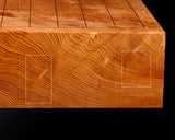 Contemporary Master Go board Craftsman Mr.Kumasu made Yakusugi(Yakushima Cedar) table 11-ro Go board with figured grain 2.0-Sun(thickness: approx. 61 mm) No.77015F *Off-spec