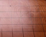 Contemporary Master Go board Craftsman Mr.Kumasu made Yakusugi(Yakushima Cedar) table 11-ro Go board with figured grain 2.0-Sun(thickness: approx. 61 mm) No.77015F *Off-spec