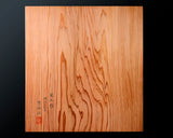 602-BK-GB02 Contemporary Master Go board Craftsman Mr.Kumasu made Yakusugi(Yakushima Cedar) table Go board Itame 1.6-Sun(thickness: approx. 50 mm) No.77018F