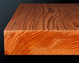 602-BK-GB02 Contemporary Master Go board Craftsman Mr.Kumasu made Yakusugi(Yakushima Cedar) table Go board Itame 1.6-Sun(thickness: approx. 50 mm) No.77018F