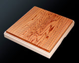 602-BK-GB02 Contemporary Master Go board Craftsman Mr.Kumasu made Yakusugi(Yakushima Cedar) table Go board Itame 1.6-Sun(thickness: approx. 50 mm) No.77018F