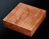 YSGB-603-11R-01 現代の名工 熊須健一製作 屋久杉卓上11路碁盤 杢入り 2.1寸 1枚盤 No.77020F ＊訳有品