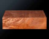 YSGB-603-11R-01 現代の名工 熊須健一製作 屋久杉卓上11路碁盤 杢入り 2.1寸 1枚盤 No.77020F ＊訳有品