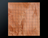 YSGB-603-11R-01 現代の名工 熊須健一製作 屋久杉卓上11路碁盤 杢入り 2.1寸 1枚盤 No.77020F ＊訳有品