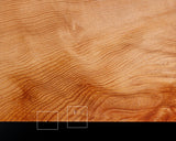 YSGB-603-11R-01 現代の名工 熊須健一製作 屋久杉卓上11路碁盤 杢入り 2.1寸 1枚盤 No.77020F ＊訳有品