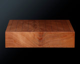 YSGB-603-11R-02 現代の名工 熊須健一製作 屋久杉卓上11路碁盤 杢入り 1.8寸 1枚盤 No.77021F