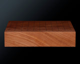 YSGB-603-11R-02 現代の名工 熊須健一製作 屋久杉卓上11路碁盤 杢入り 1.8寸 1枚盤 No.77021F