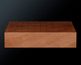 YSGB-603-11R-02 現代の名工 熊須健一製作 屋久杉卓上11路碁盤 杢入り 1.8寸 1枚盤 No.77021F