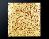 GLMB-608-17 Gold leaf finish Go Board "煌 KIRAMEKI" / Vermilion red base color 9x9-ro table Go board 1.9-Sun No.77043