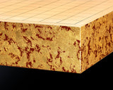 GLMB-608-18 Gold leaf finish Go Board "煌 KIRAMEKI" / Vermilion red base color 9x9-ro table Go board 1.8-Sun No.77044
