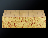 GLMB-608-18 Gold leaf finish Go Board "煌 KIRAMEKI" / Vermilion red base color 9x9-ro table Go board 1.8-Sun No.77044