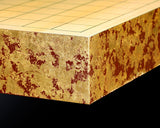 GLMB-608-20 Gold leaf finish Go Board "煌 KIRAMEKI" / Vermilion red base color 9x9-ro table Go board 1.5-Sun No.77046