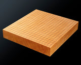 Go board craftsman Mr. Keiji MIWA made Japan grown Hon kaya 2.4-Sun (74mm thick) Tenchi-masa 1-piece Table Go Board No.78032