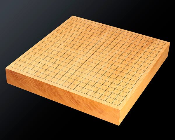Go board craftsman Mr. Keiji MIWA made China grown Hon kaya 2.1-Sun (64mm thick) Ten-masa 1-piece Table Go Board No.78037