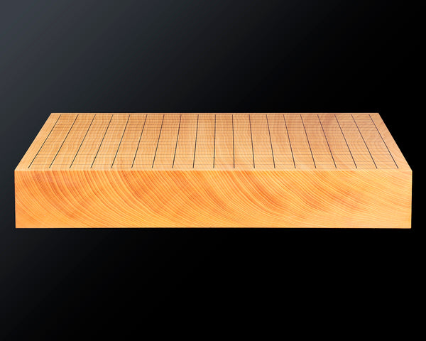 Go board craftsman Mr. Keiji MIWA made China grown Hon kaya 2.1-Sun (64mm thick) Ten-masa 1-piece Table Go Board No.78037