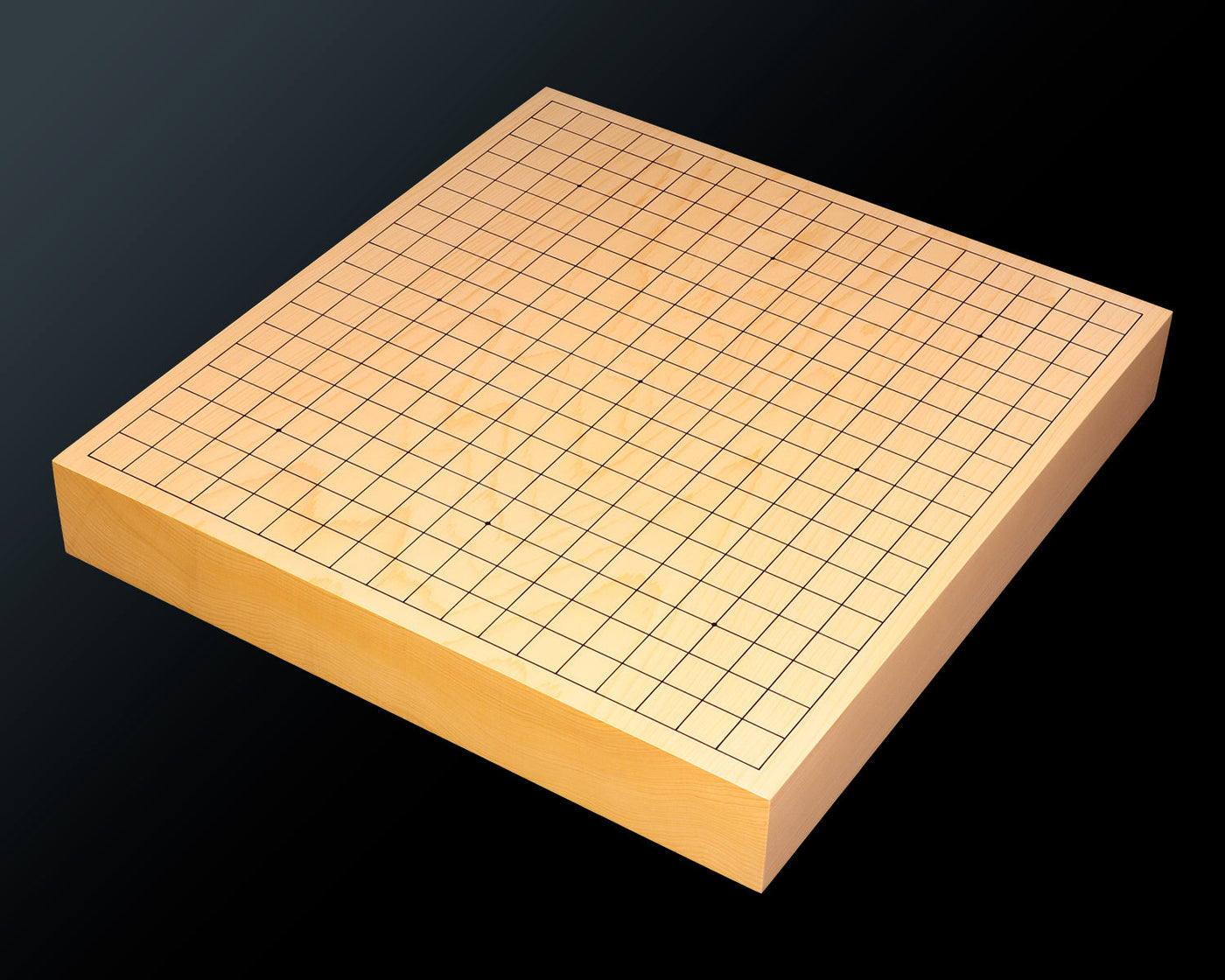 盤師 三輪京司製作 日本産本榧卓上碁盤 木裏 2.1寸 No.78043